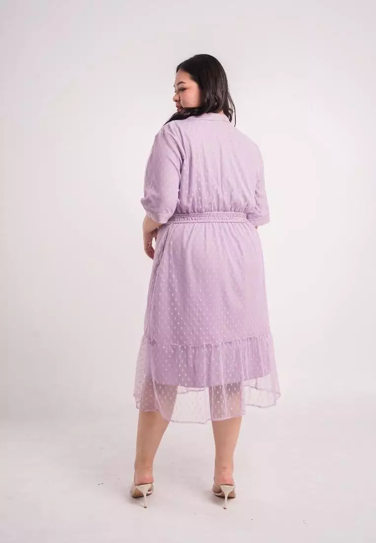 Plus Size Party Dress Juliette Lilac