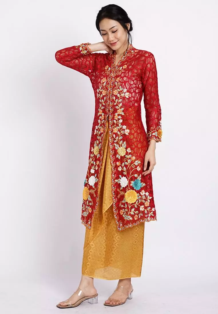 Kebaya Panjang Bordir Handmade 3D Series