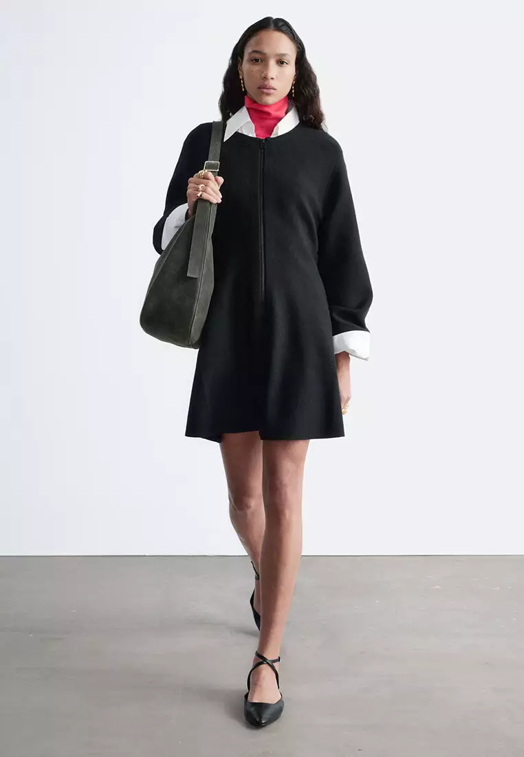 Leather Cross-Strap Ballet Flats