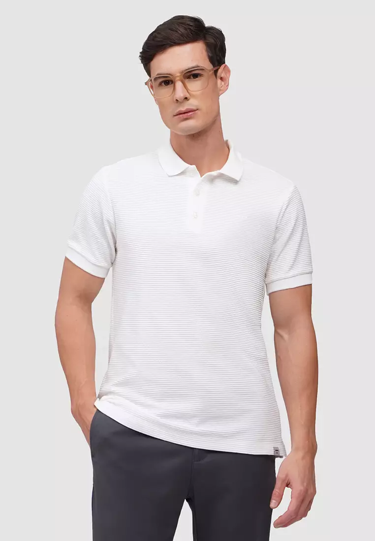 O.O.O. Textured Polo Shirt
