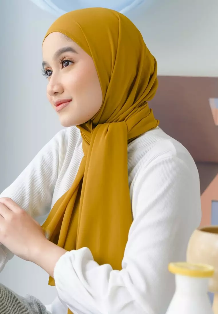 Bawal Shawl Dark Gold Mustard