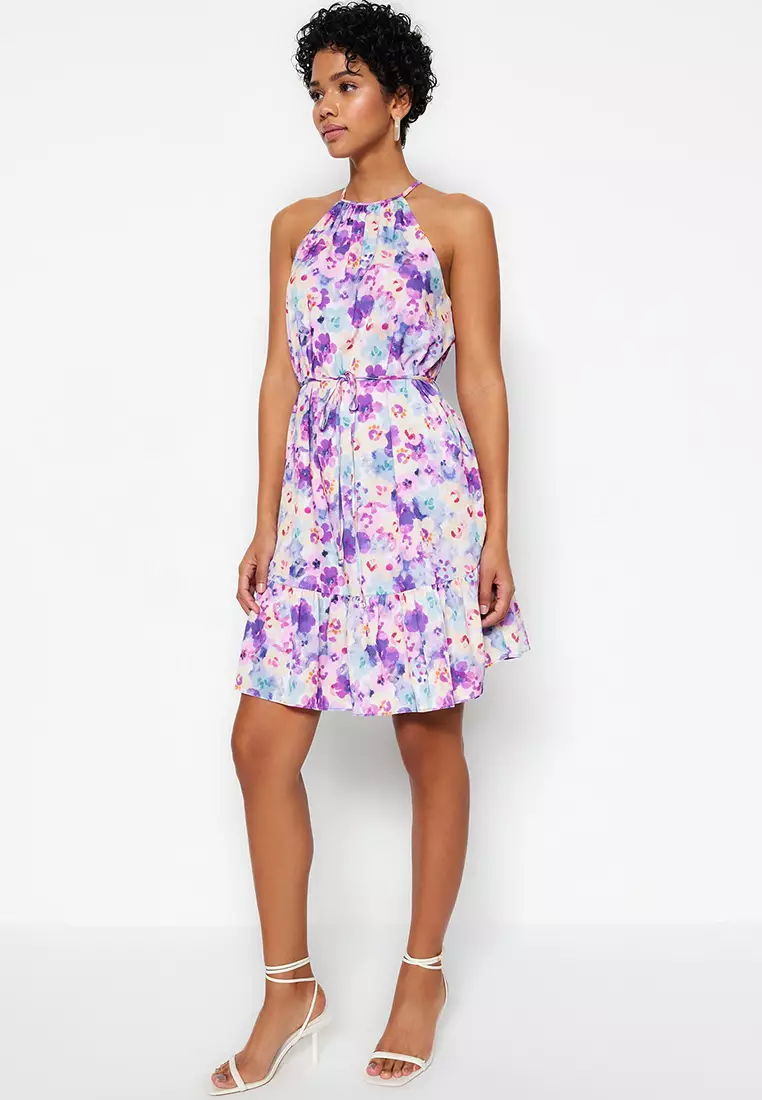 Floral Halter Dress