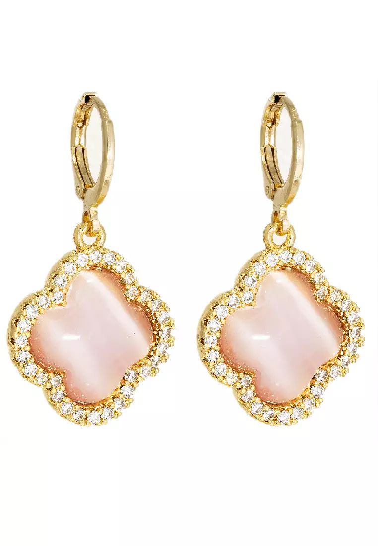 Cats eye on sale stone earrings