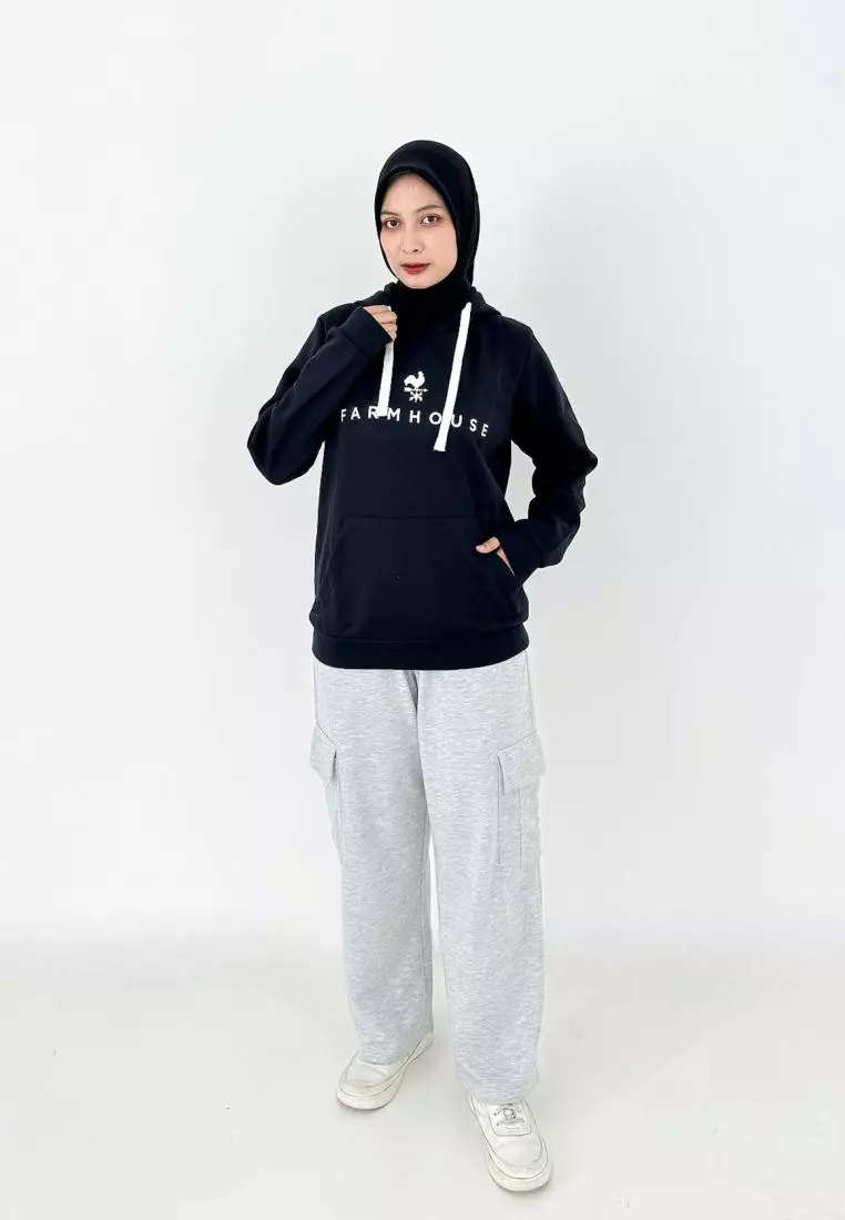 Sweater Hoodie - Hitam