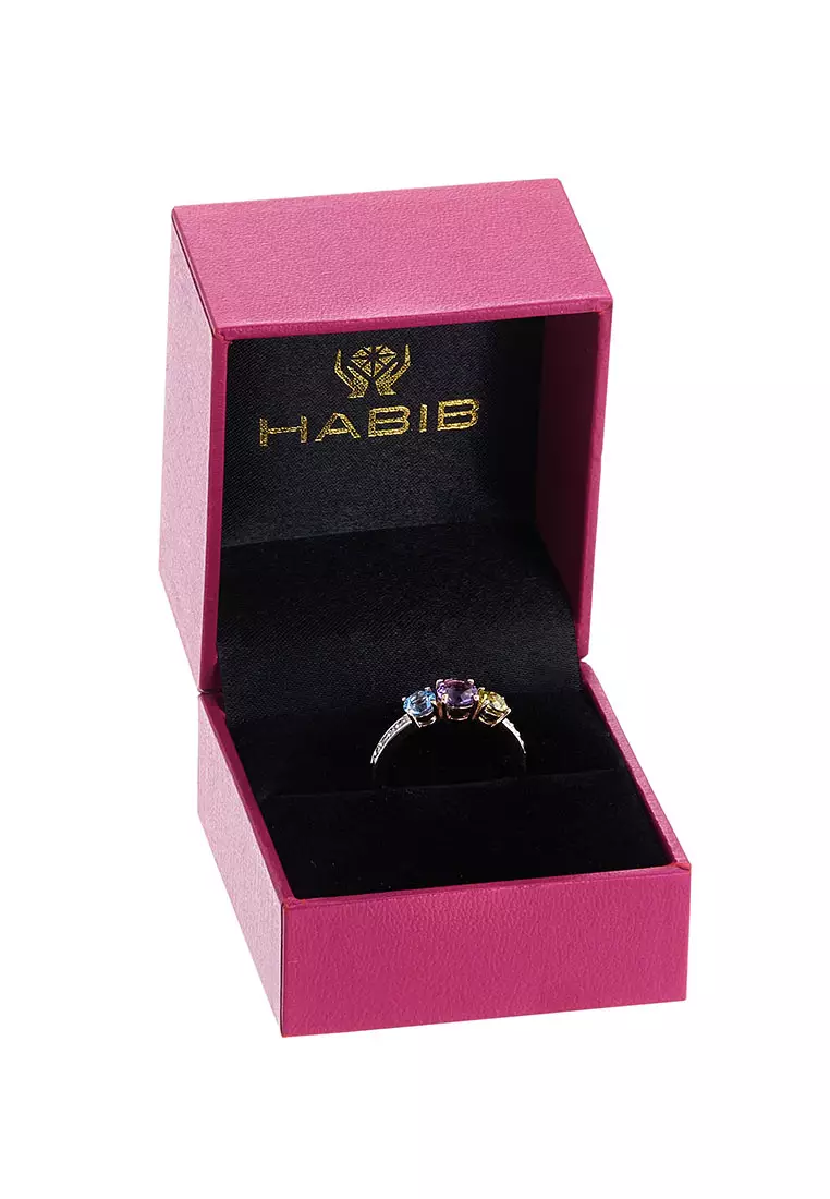 Buy HABIB HABIB Nyomi Coloured Stone Ring Online | ZALORA Malaysia