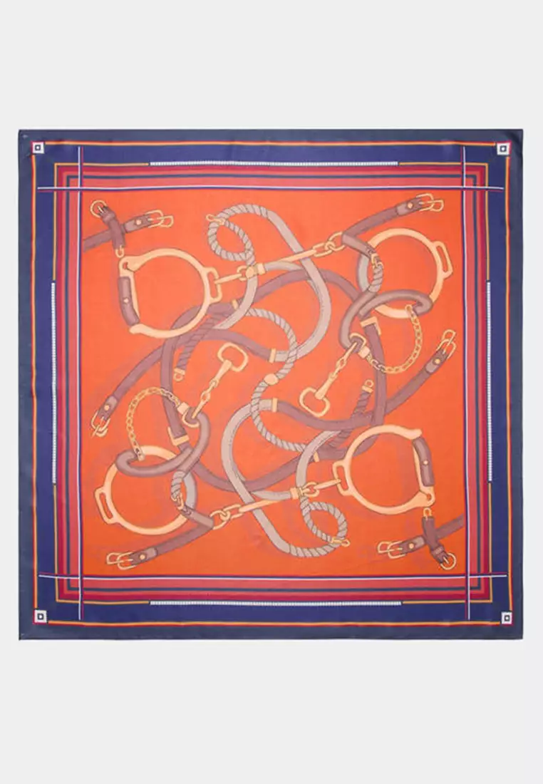 Chain-Print Scarf