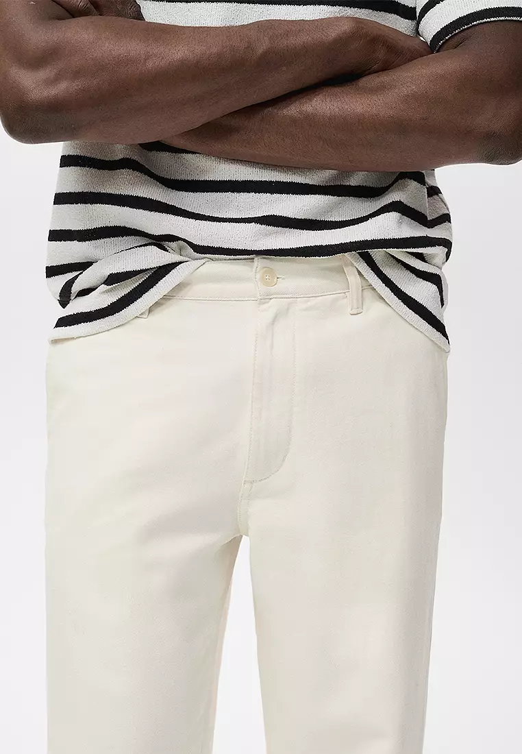 Regular-Fit Jeans Made From A Cotton-Linen Blend