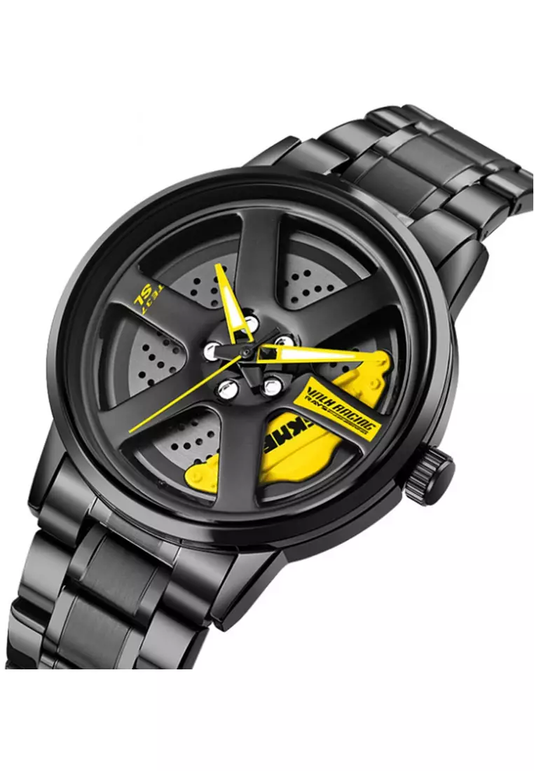 Jam Tangan Analog Pria Waterproof Strap Tali Material Stainless Steel BY25 ORIGINAL