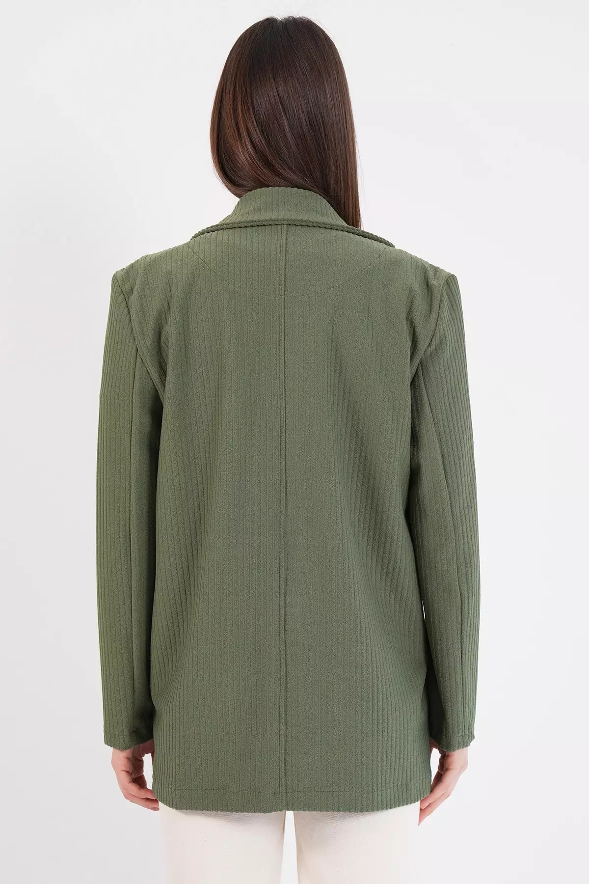 Green Oversize Blazer Jacket Alc-X14776