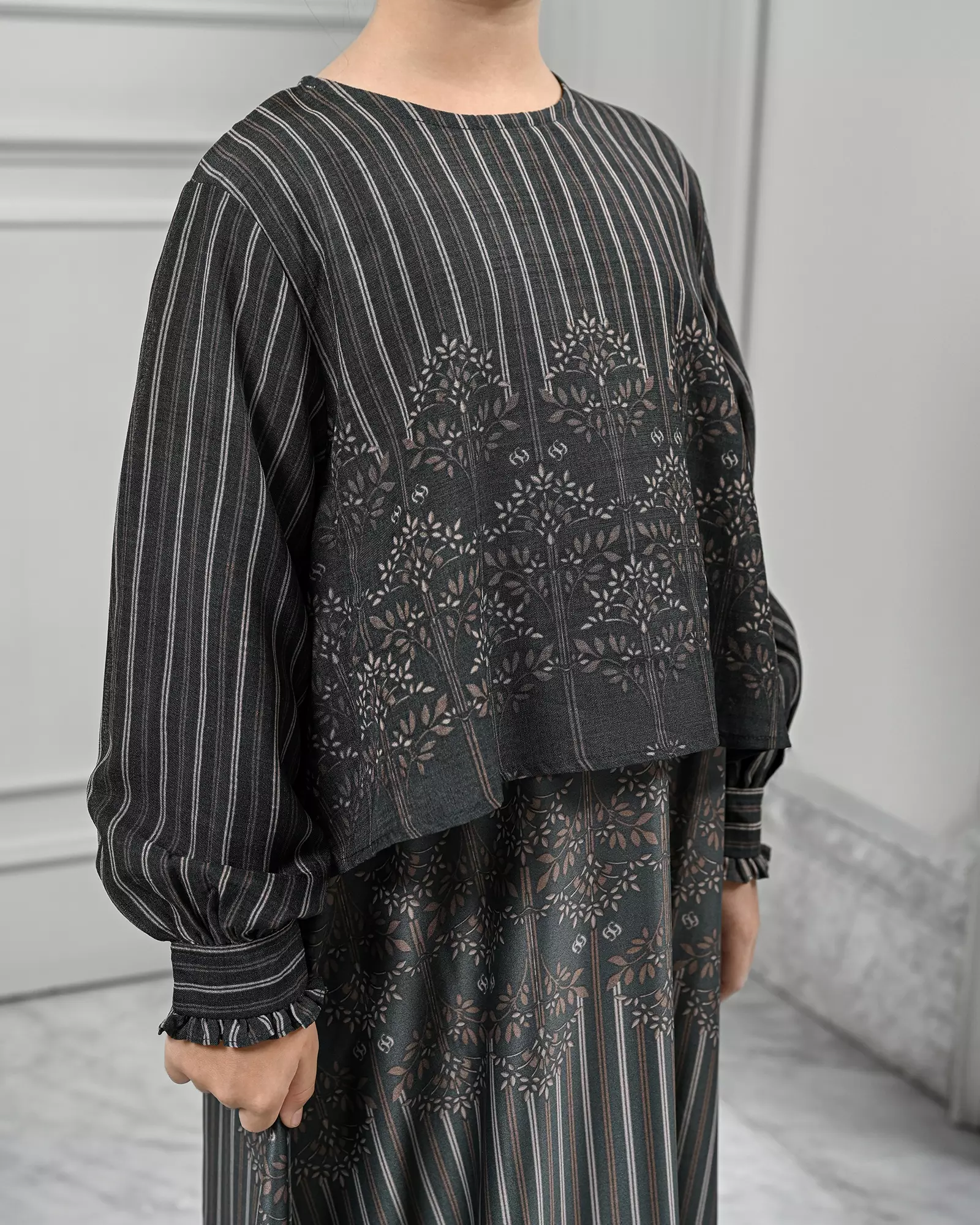 Geulis.id KIDS HANALIKA MAXI DRESS / DRESS ANAK / BAJU LEBARAN - EMERALD