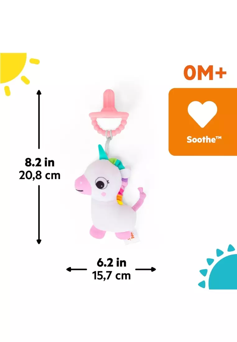 Soothe Mate Plush Teether Toy- Unicorn