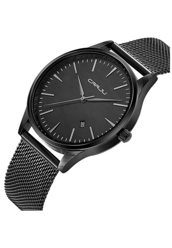 Jual Skmei Crrju Jam Tangan Kasual Analog Pria Waterproof Strap Tali Material Stainless Steel Ss56 Original Original Zalora Indonesia