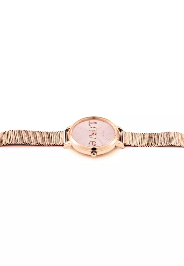 [Sustainable Watch] Oui & Me Grande Fleurette 38mm Women's Quartz Rose Gold Watch ME010112