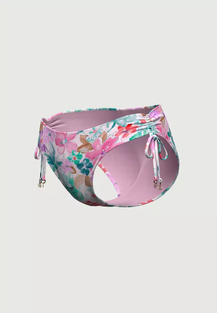 Floral Focus Mint Side Tie Classic Pant