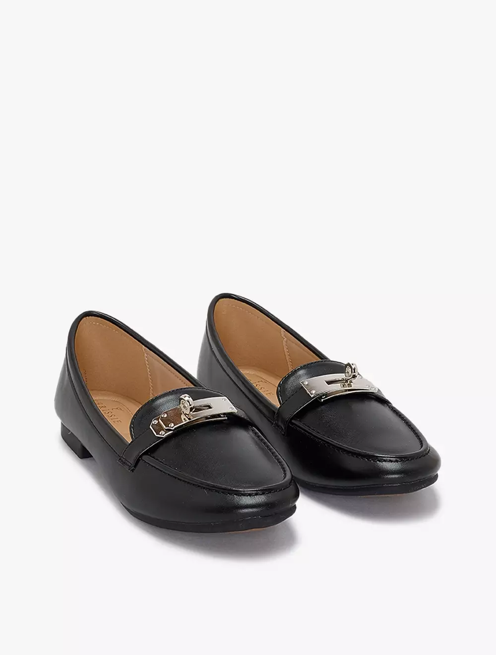 Payless Chrissie Womens Marigold Loafers - Black_15