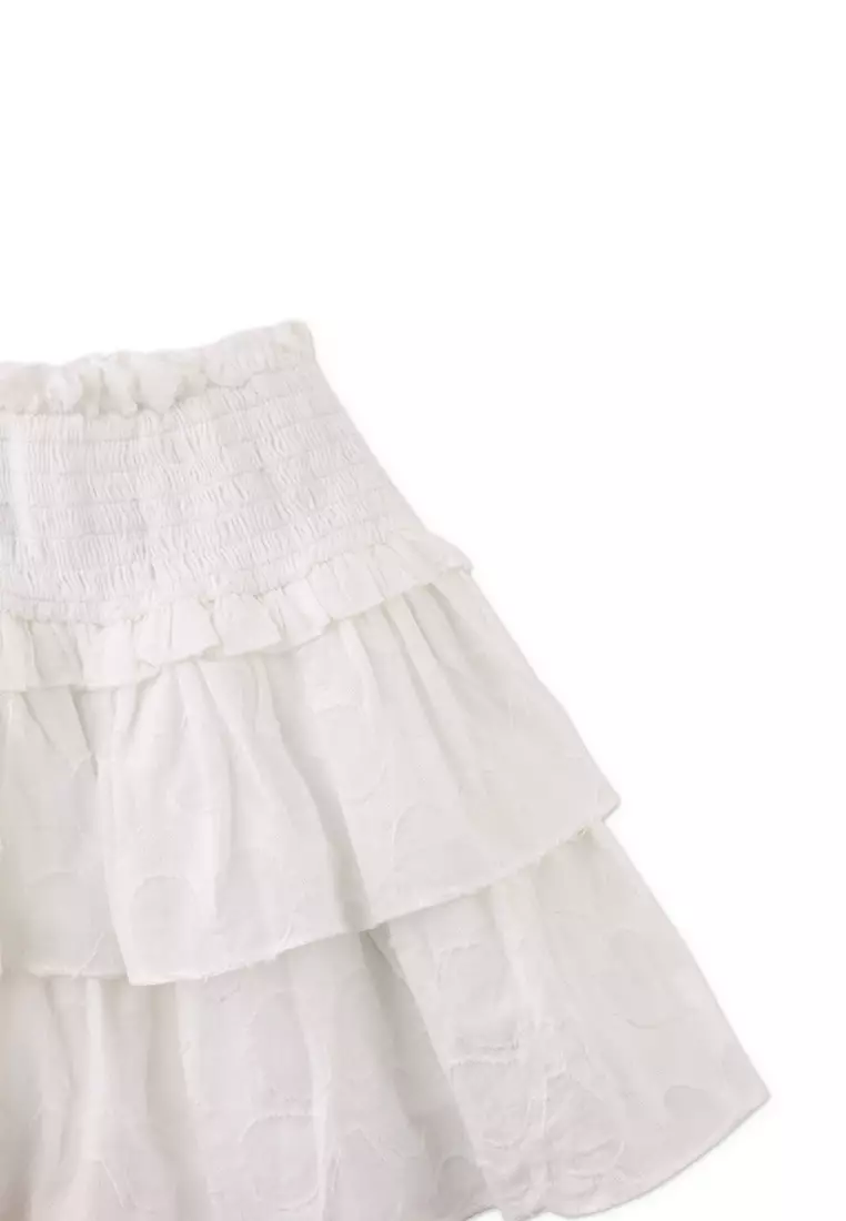 Girls Jacquie Tiered Ruffle Skirt
