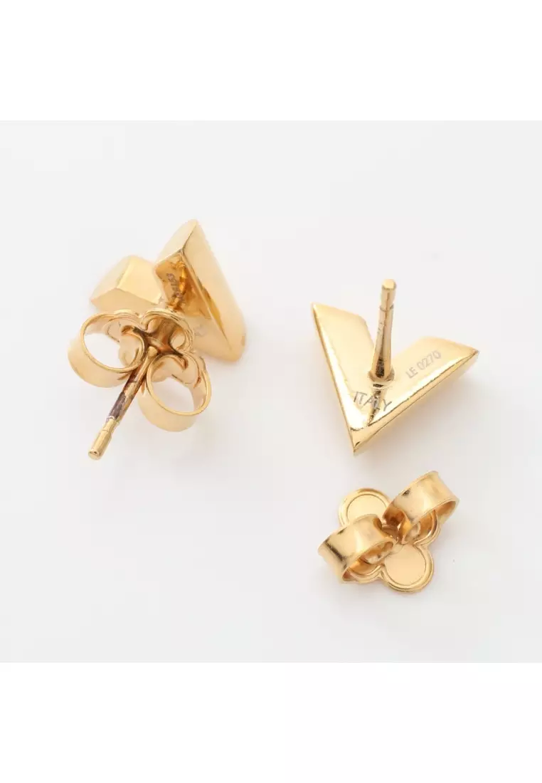Gold hotsell v earrings