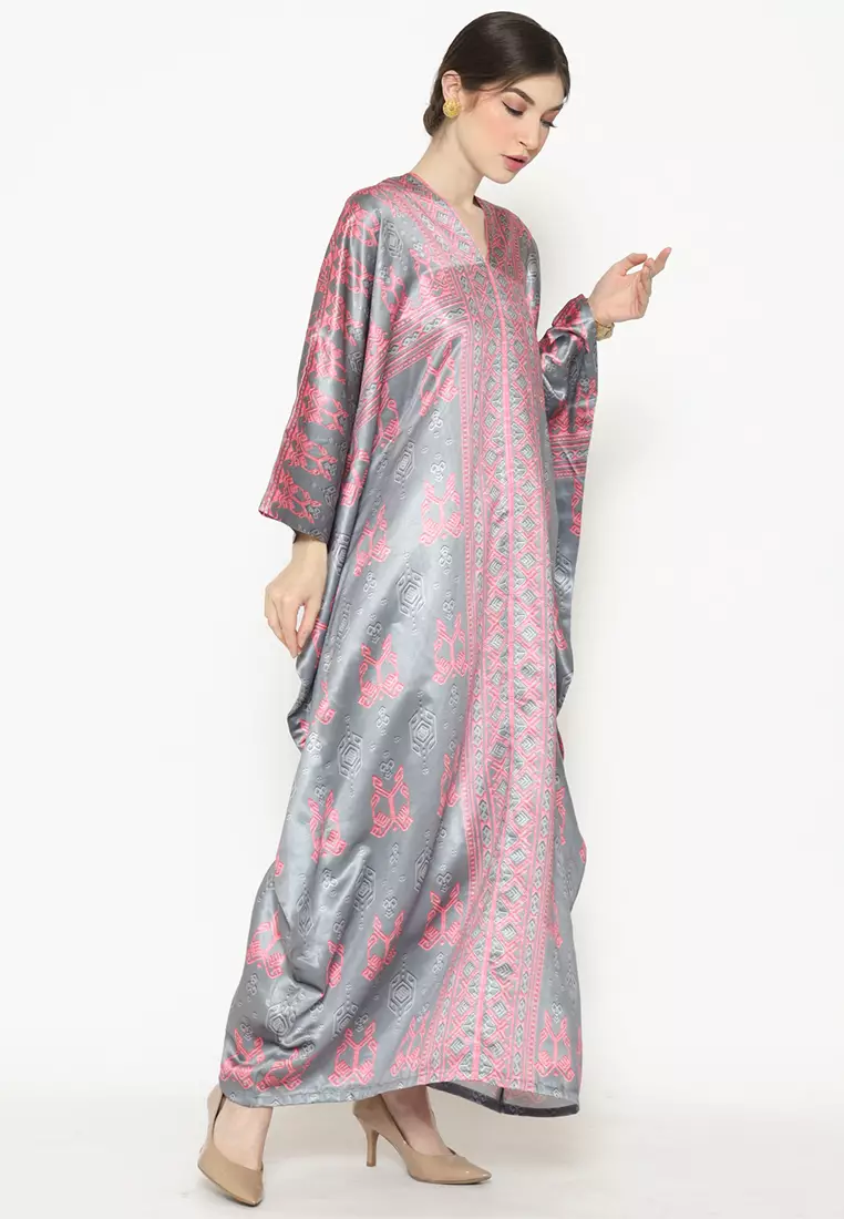 Kanzi Exclusive Long Sleeve Songket Kaftan