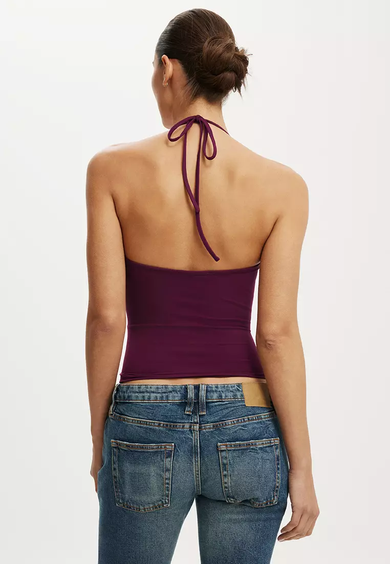 Hold Me Tie Halter Top