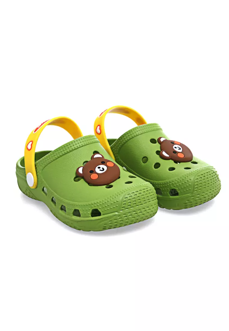 Mians Sepatu Sandal Anak Unisex Cute Anti Slip Elastic Comportable Material EVA ORIGINAL - Green