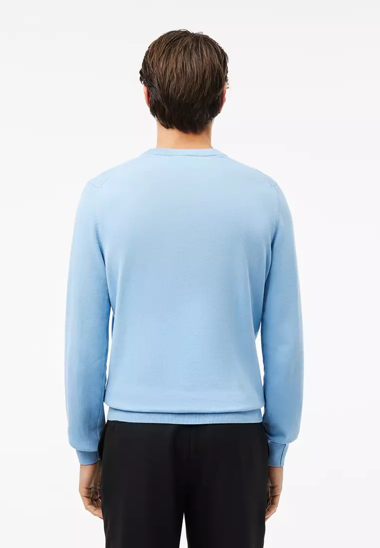 Monochrome Crew Neck Cotton Sweater