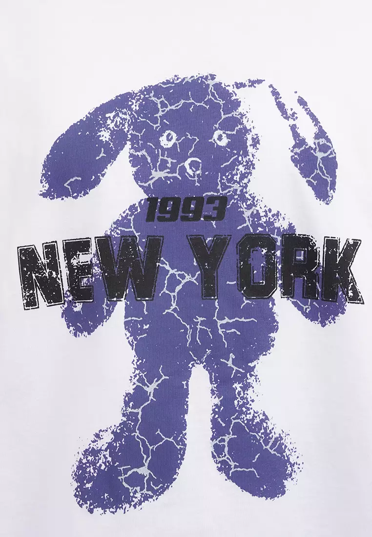 Double Layer Long Graphic T-Shirt