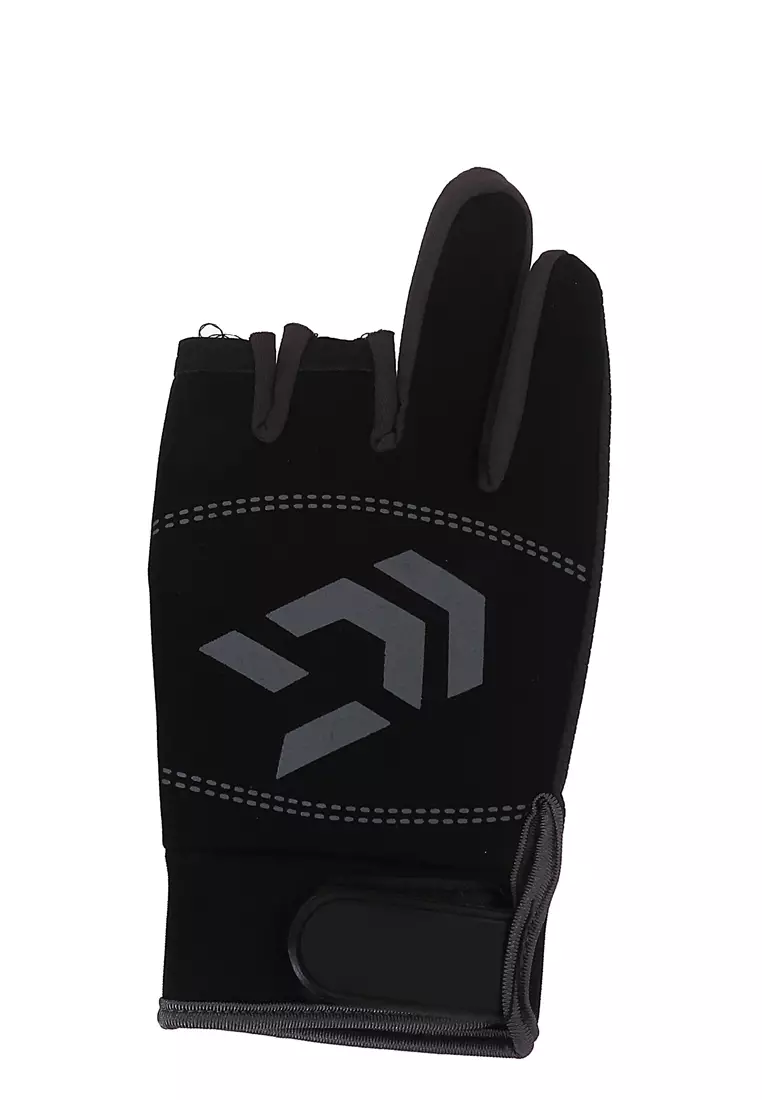 Irroin Sarung Tangan Pria Mancing Breathable Anti Slip Material Nylon ORIGINAL - Black