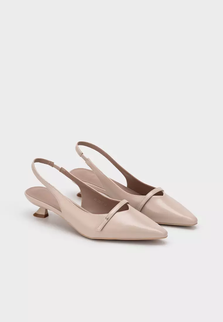 POINTED TOE SLINGBACK SPRAY HEEL
