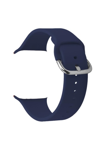 Kings Collection blue Midnight Blue Silicone Apple 42MM / 44MM Strap (KCWATCH1112) 2A9FFAC41E6672GS_1
