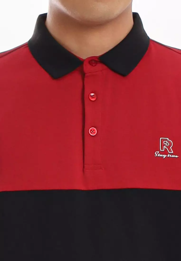 Forest Premium Cotton 210gsm Cut & Sew Polo T Shirt Men  - 24017-56Maroon