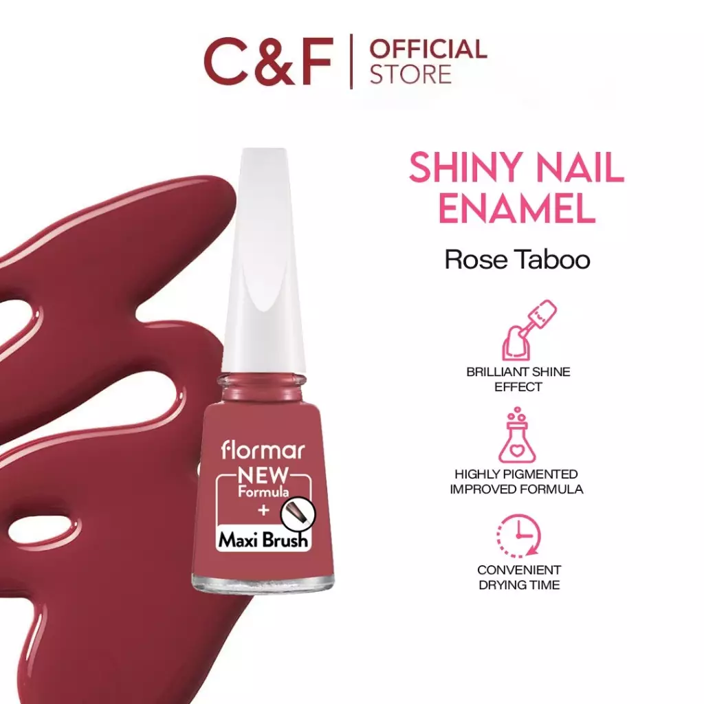 Flormar Nail Enamel - 320 Rose Taboo | Kutek Halal Certified