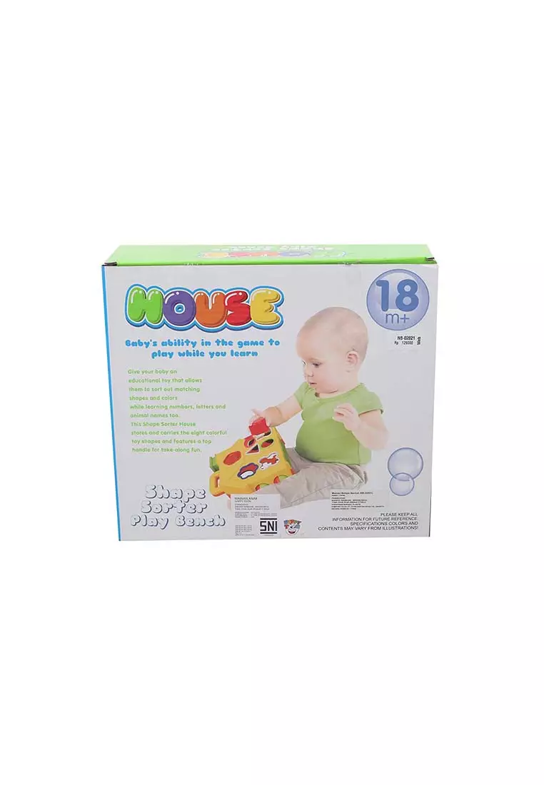 M-Plastic Learning Shape Sorter Play Bench