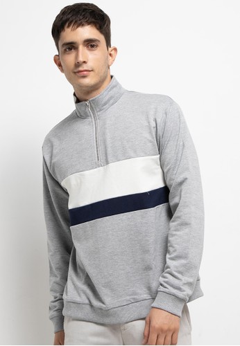 half and half color sweatshirt