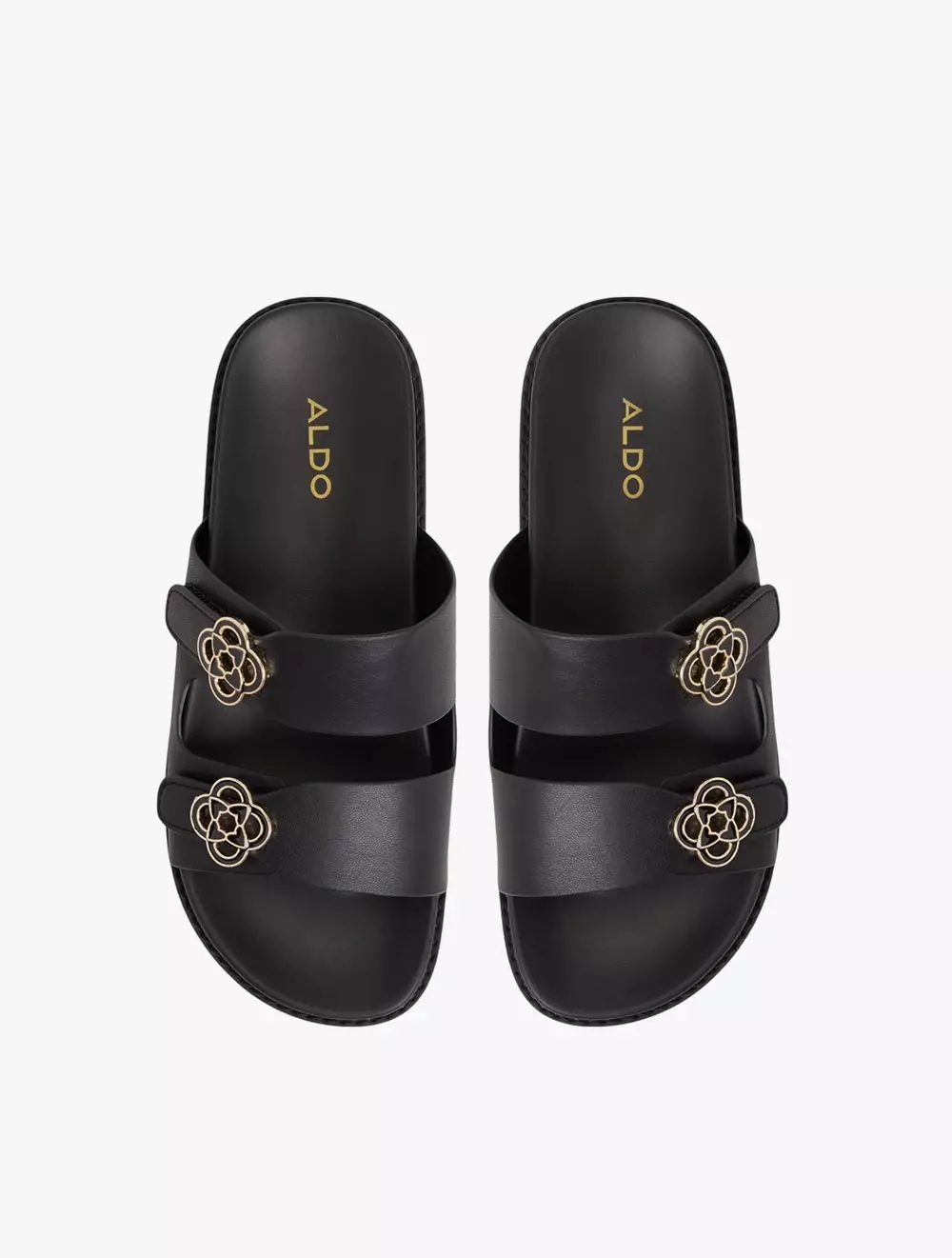Aldo Delainey Footbed Sandals - Black