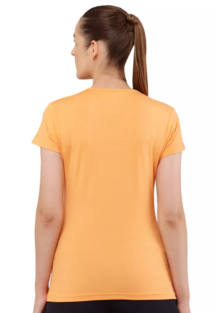 Women's Eco-Stretch Bamboo Training Yellow T-Shirt