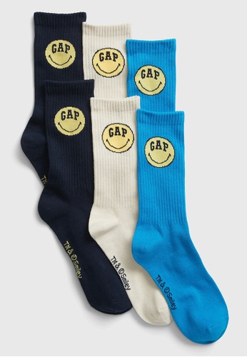 Gap multi Gap x Smiley® Crew Socks C9F83AC8D42E02GS_1