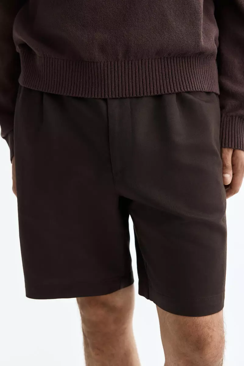 Relaxed Fit Linen-blend shorts