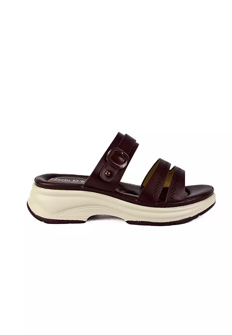 Discount on Mario D' boro Runway  shoes - SKU: Women's Flats Sandals LX 24561 Dark Brown C50