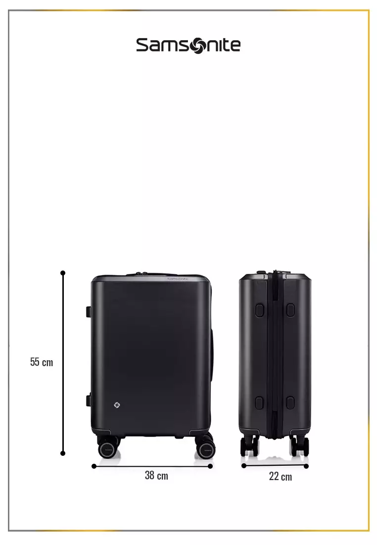 Samsonite Koper Hardcase Evoa Z Cabin 20 Inch - Black