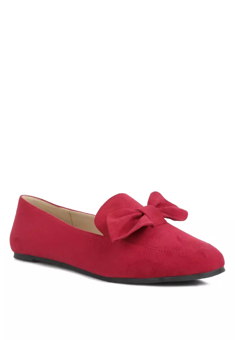 Red bow shoes online