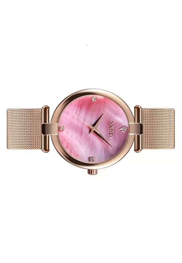 Jam Tangan Analog Wanita Strap Stainless Steel Waterproof Stylish Casual Elegan Berkualitas BZ04 ORIGINAL