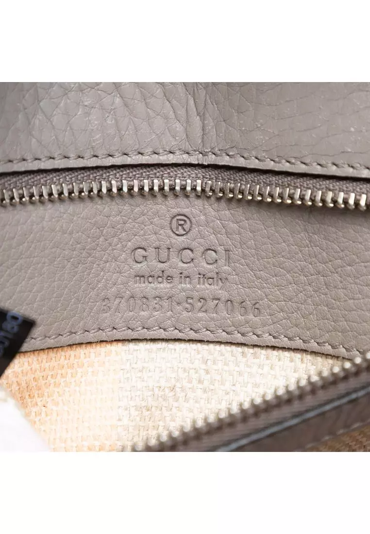 Pre-Loved Gucci Small Leather Bamboo Daily Satchel