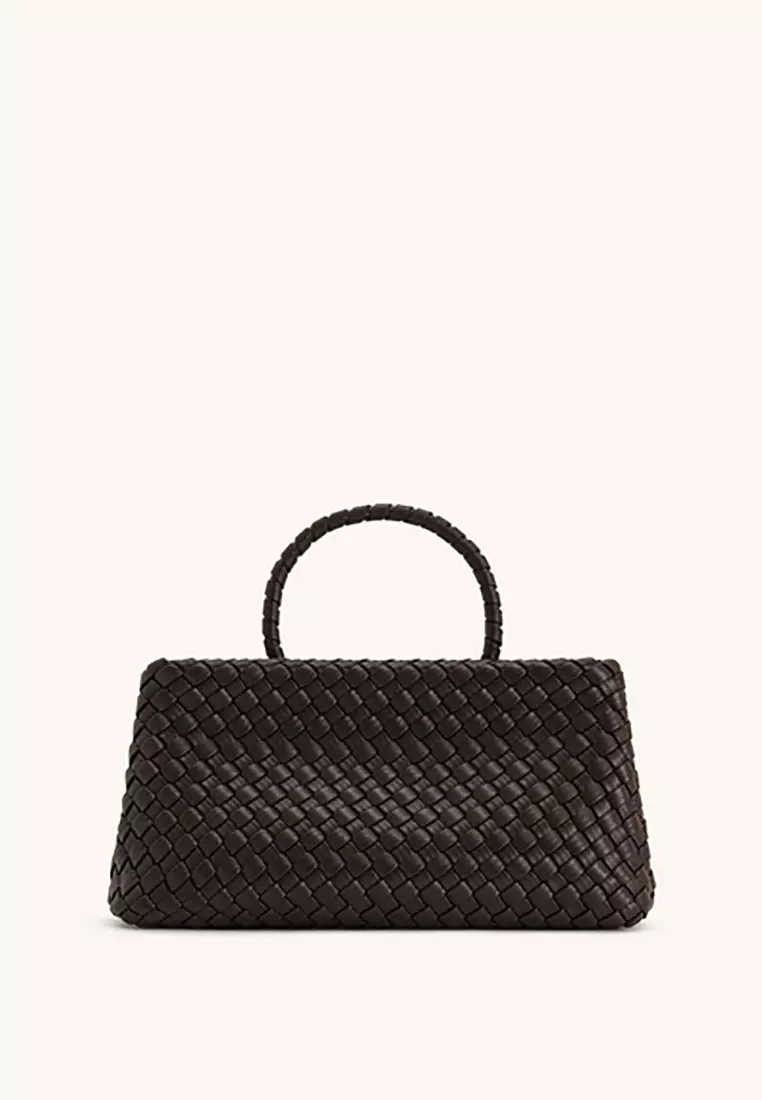 Elora Woven Tote Bag - Brown