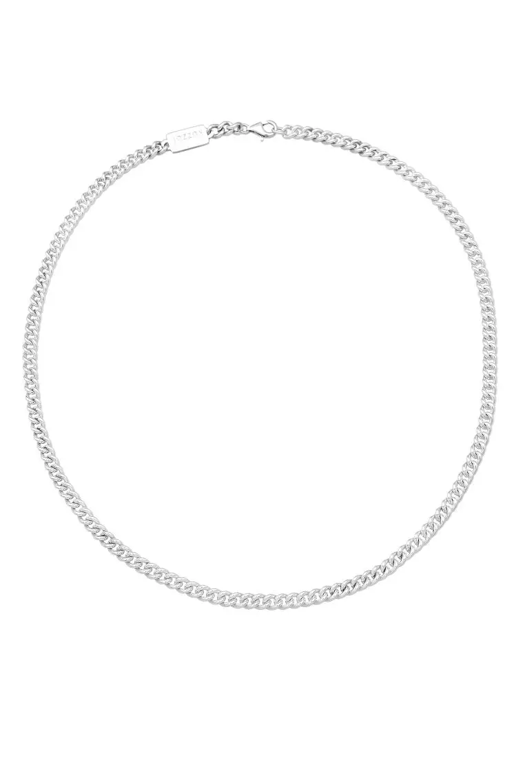 EXCLUSIVE Kalung Perhiasan Perak 925 Pria Armour Robust Basic