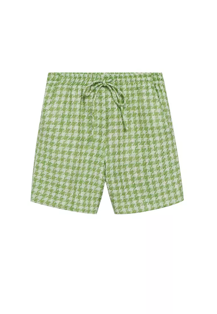 Tweed Houndstooth Shorts