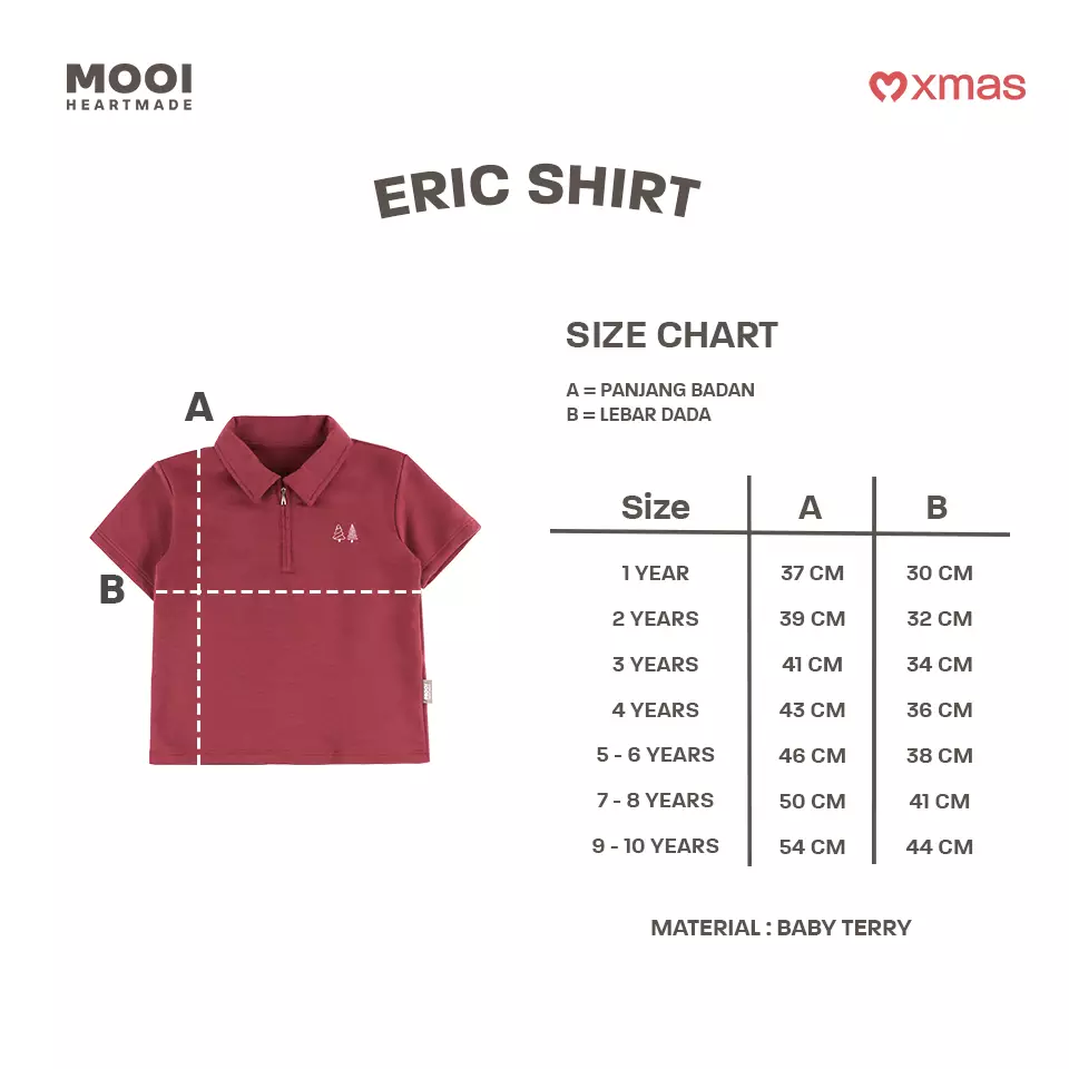 Mooi Kemeja Anak Laki-laki Eric Shirt - Dark Sea