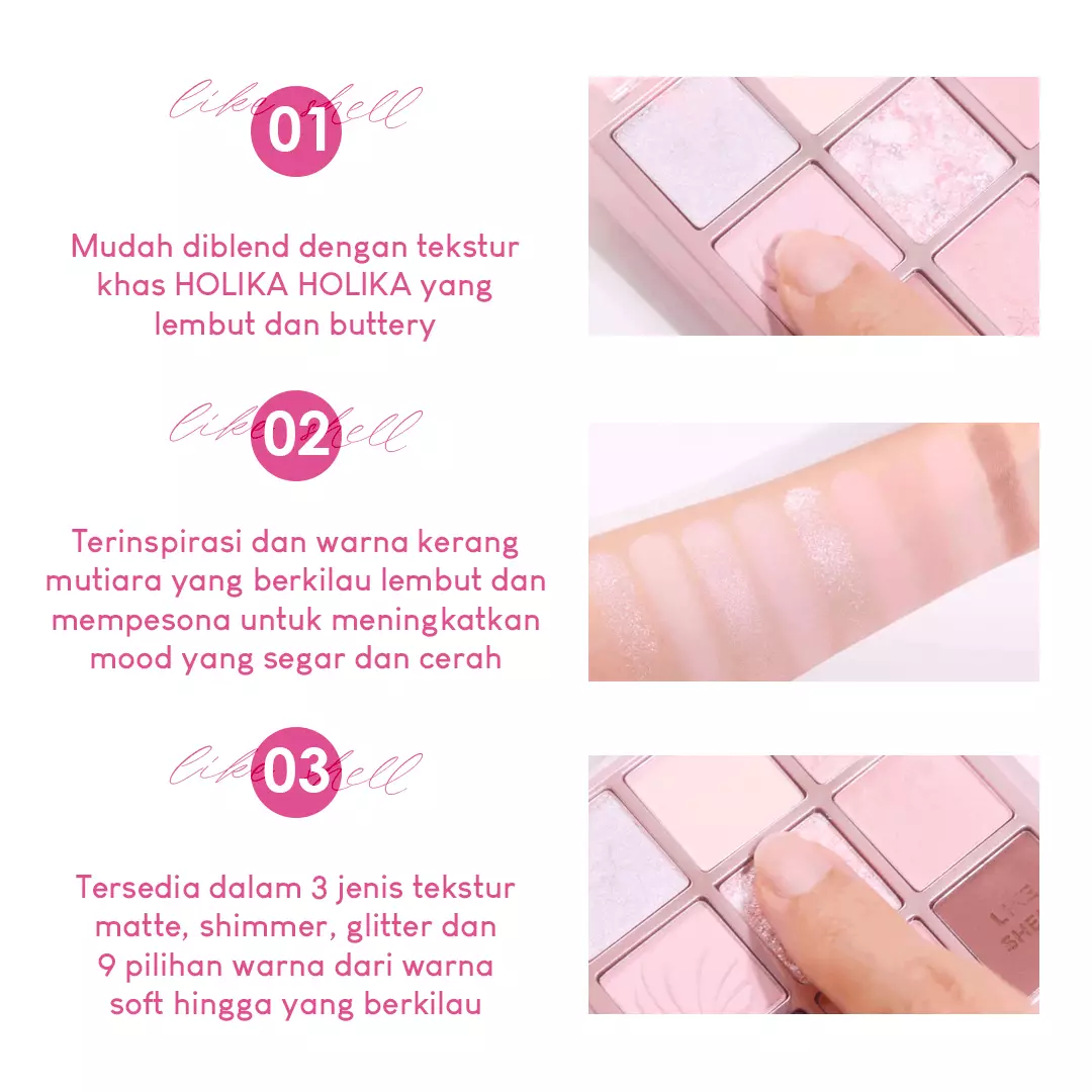 Holika Holika My Fave Mood Eye Palette (Like Shell Collection) 07 Shell In The Sea | Eyeshadow