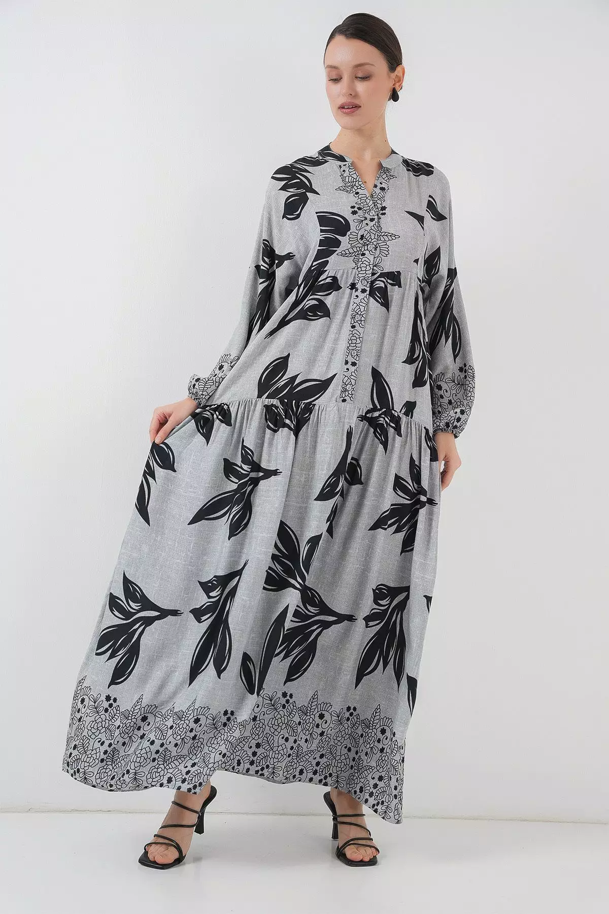 Patterned Maxi Dress