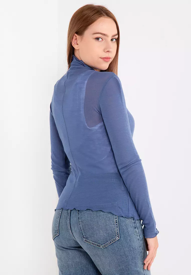 Frill turtle discount neck top