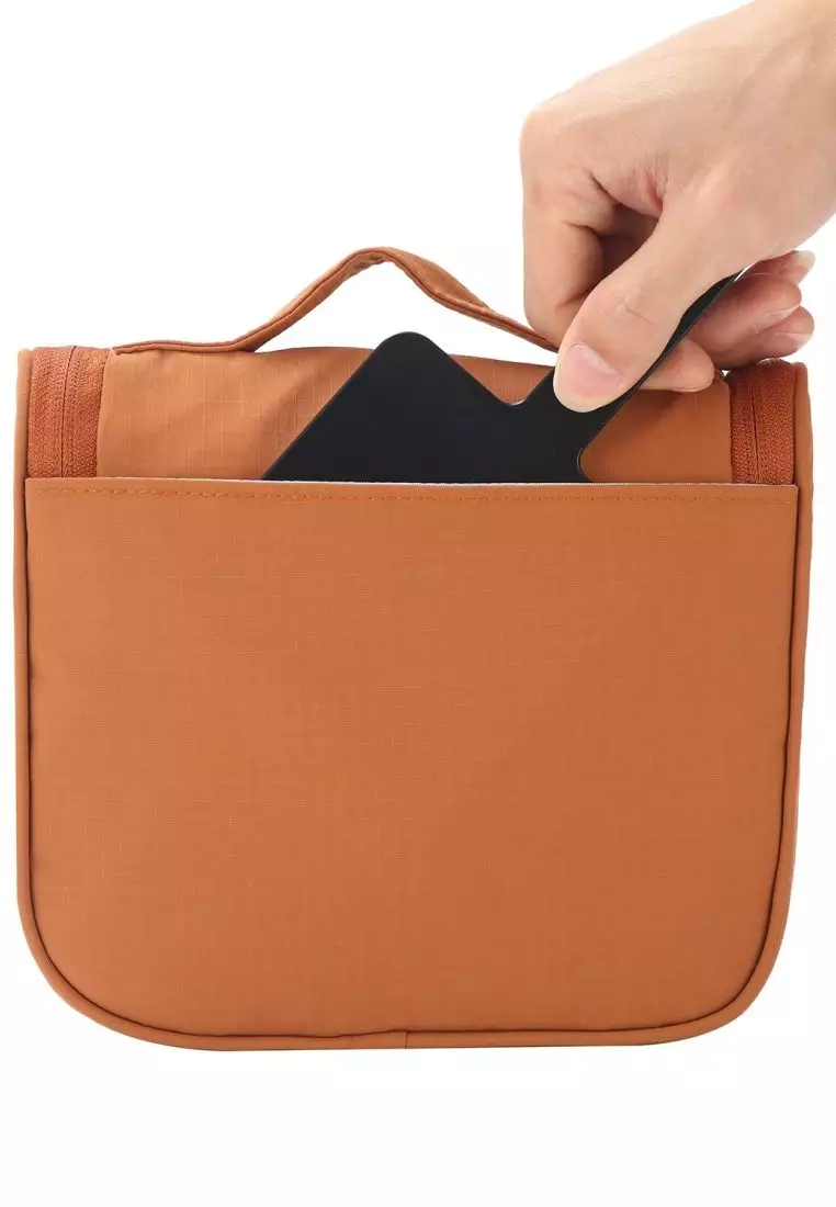 Crossing Waterproof Ripstop Nylon Hanging Toiletry Kit - Brick